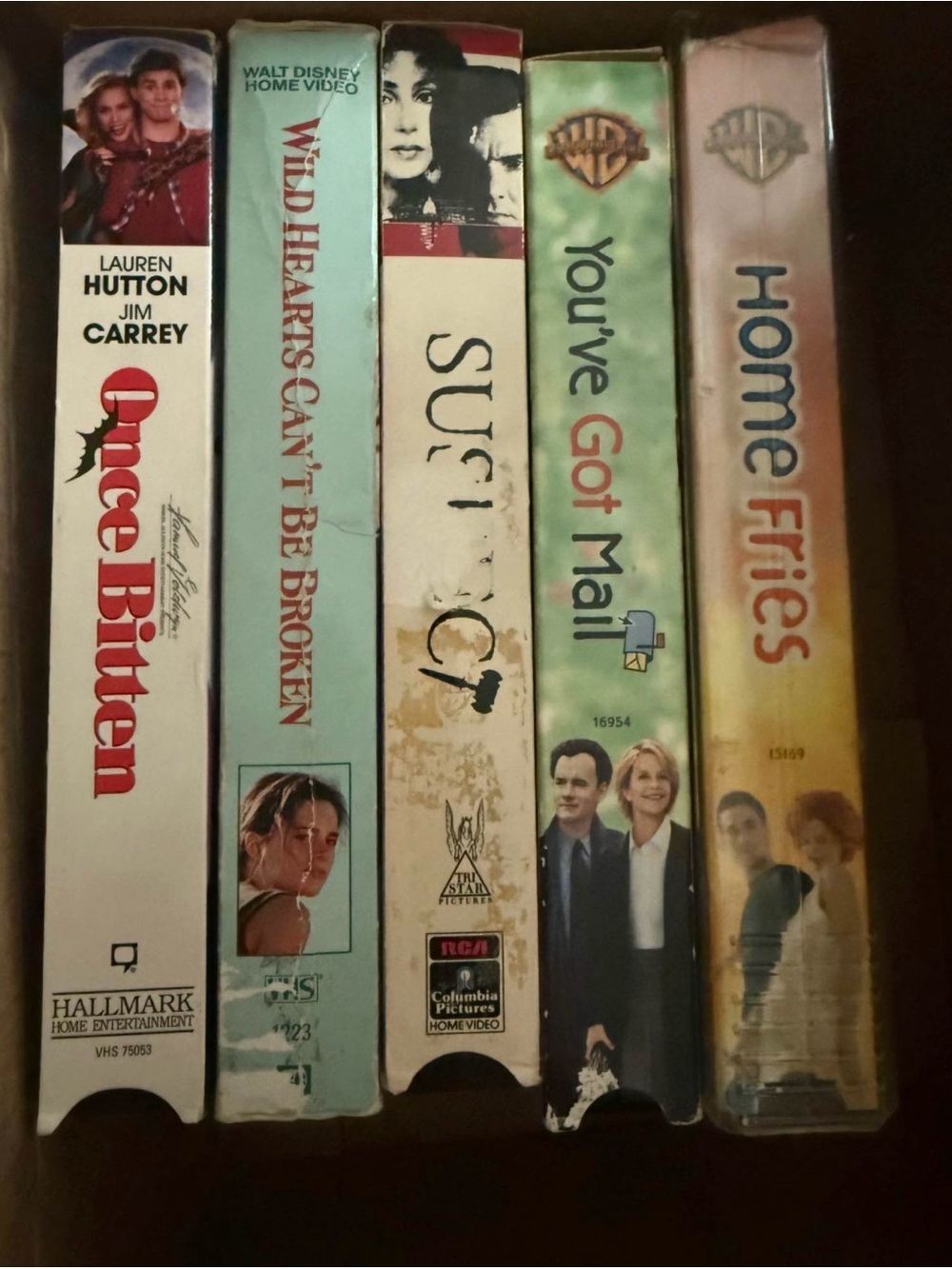 Vintage Movie VHS Tape Collection - Mixed Colors